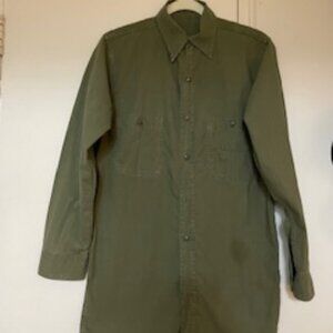 Green Vintage Military Shirt